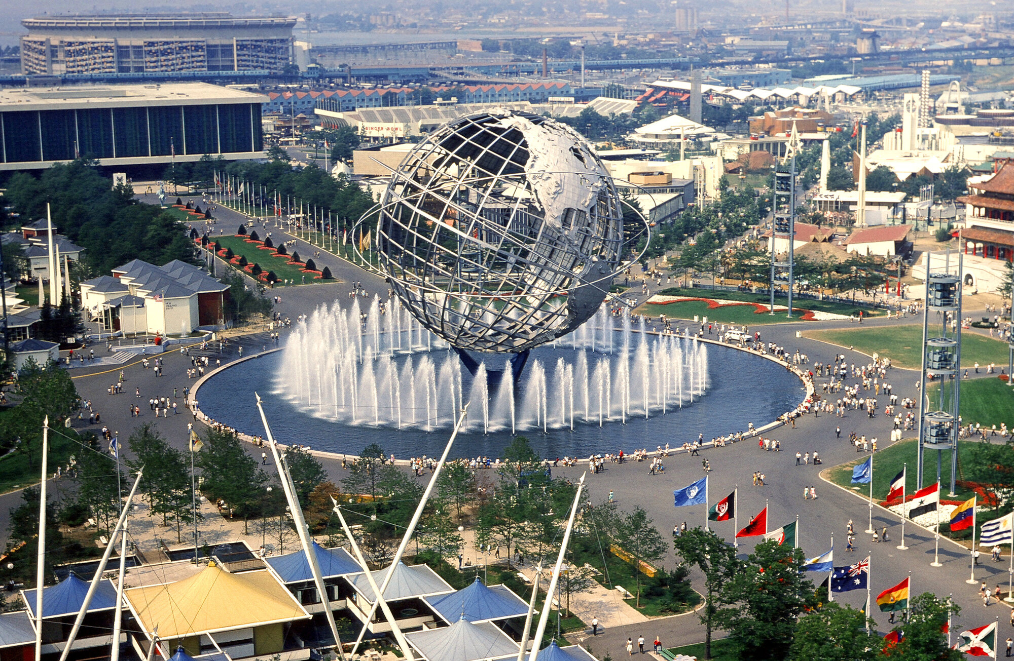 Historical view related to The New York State Pavilion: Queens’ Space-Age Ruin Moves Toward Renewal.